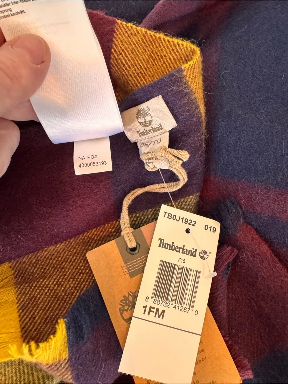 NWT, Timberland XL Scarf/Shawl